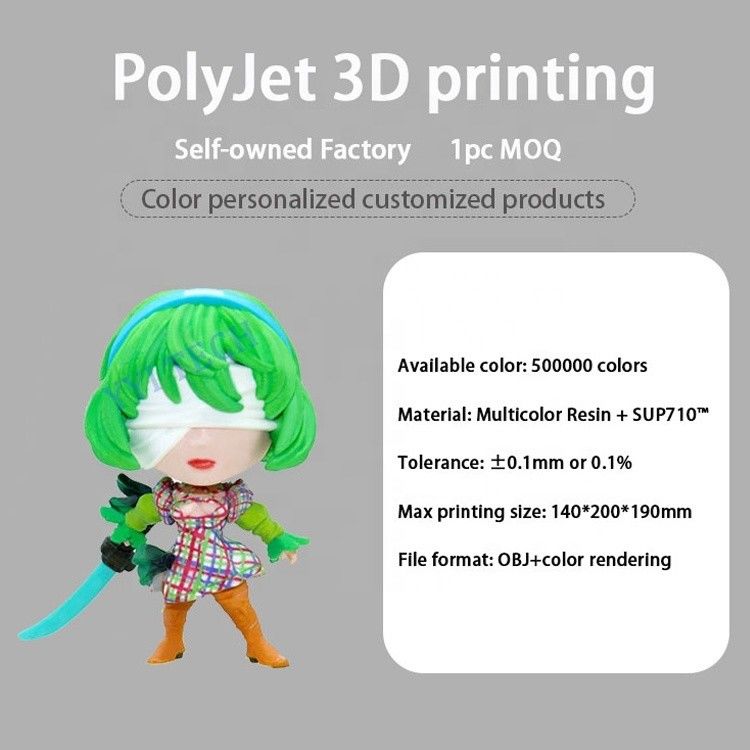 Servizio di stampa 3D a colori personalizzato STL.