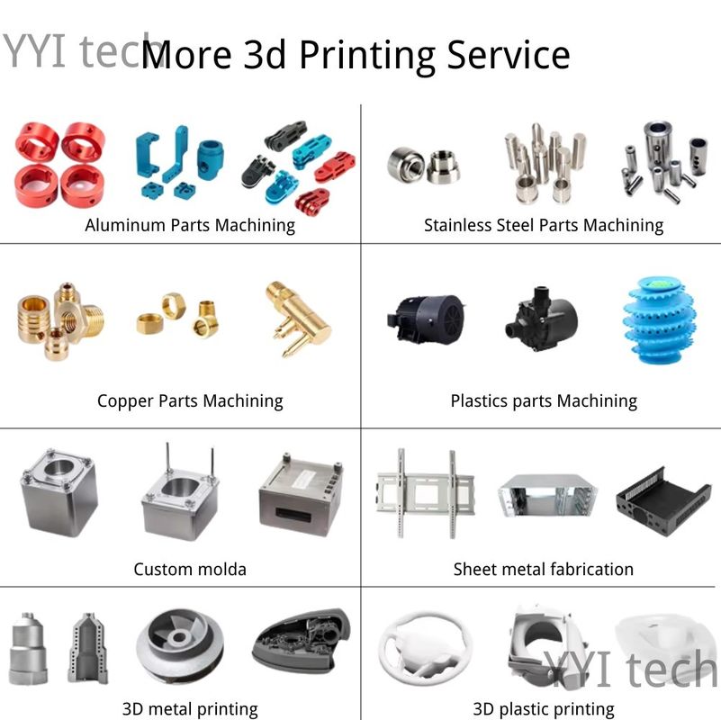 MJF CNC parti in alluminio Micro lavorazione per alta precisione 3d metallo stampa servizio