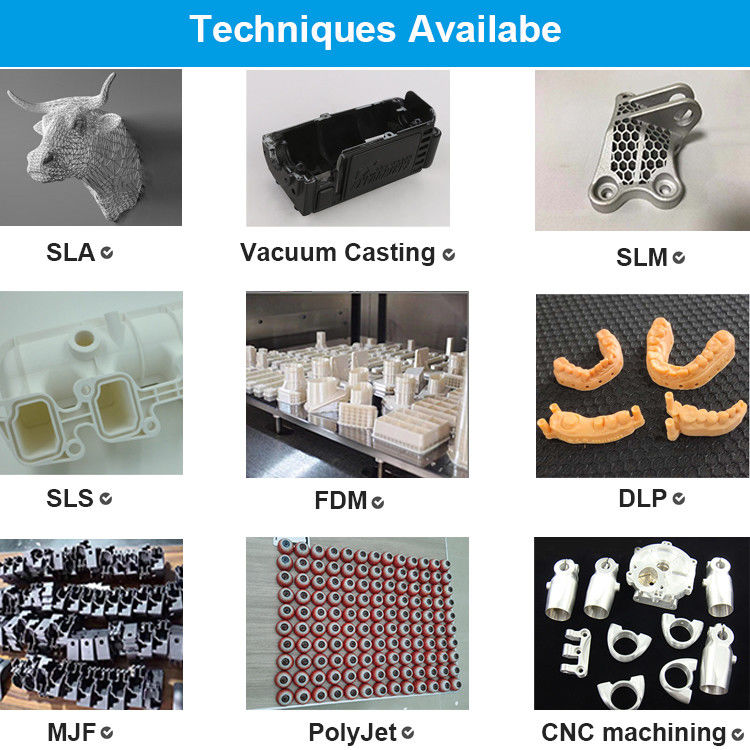 Rapid Prototyping Servizio di stampa in resina ABS 3d Stereolitografia 3d Stampa di modelli in nylon